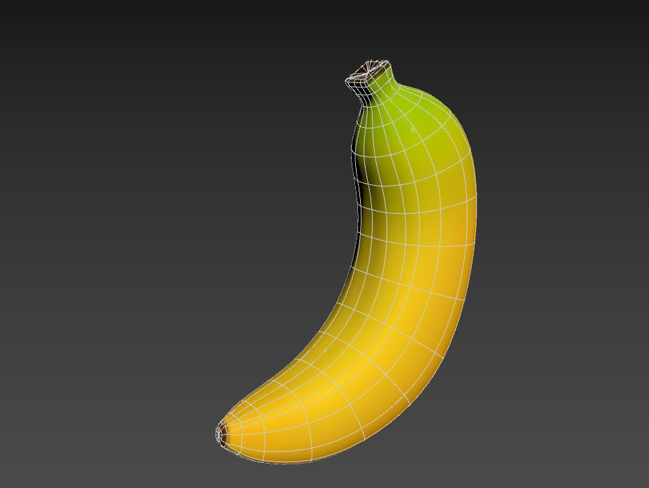Banana Free low-poly 3D model_9