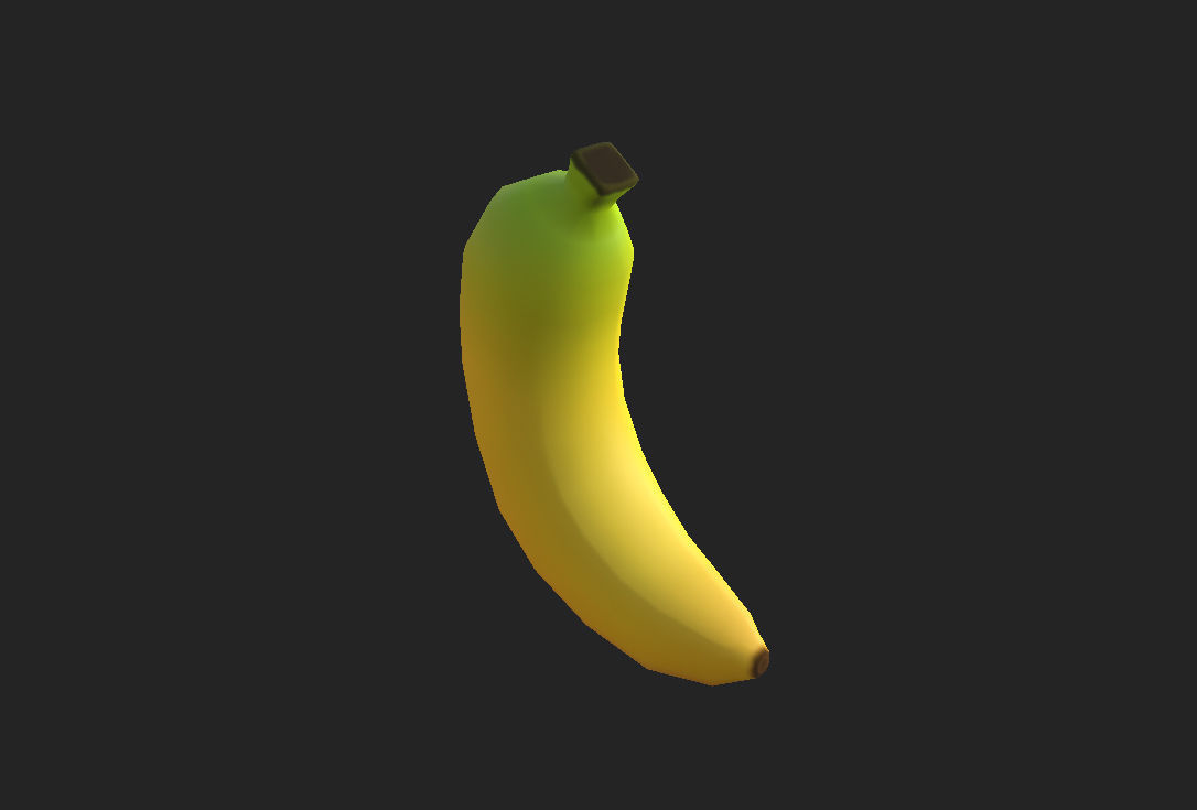 Banana Free low-poly 3D model_6
