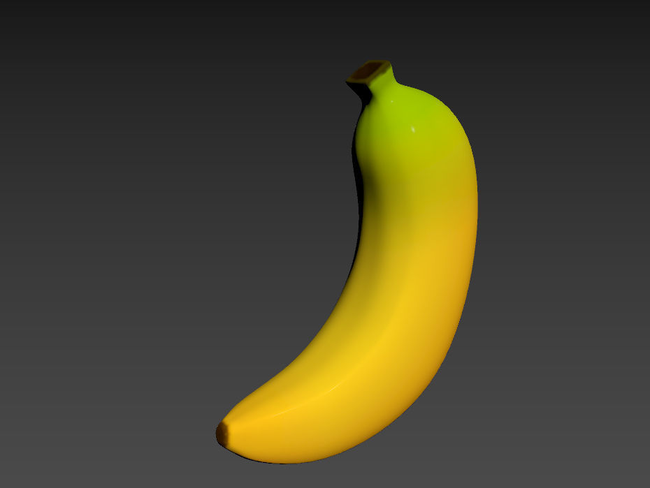 Banana Free low-poly 3D model_8