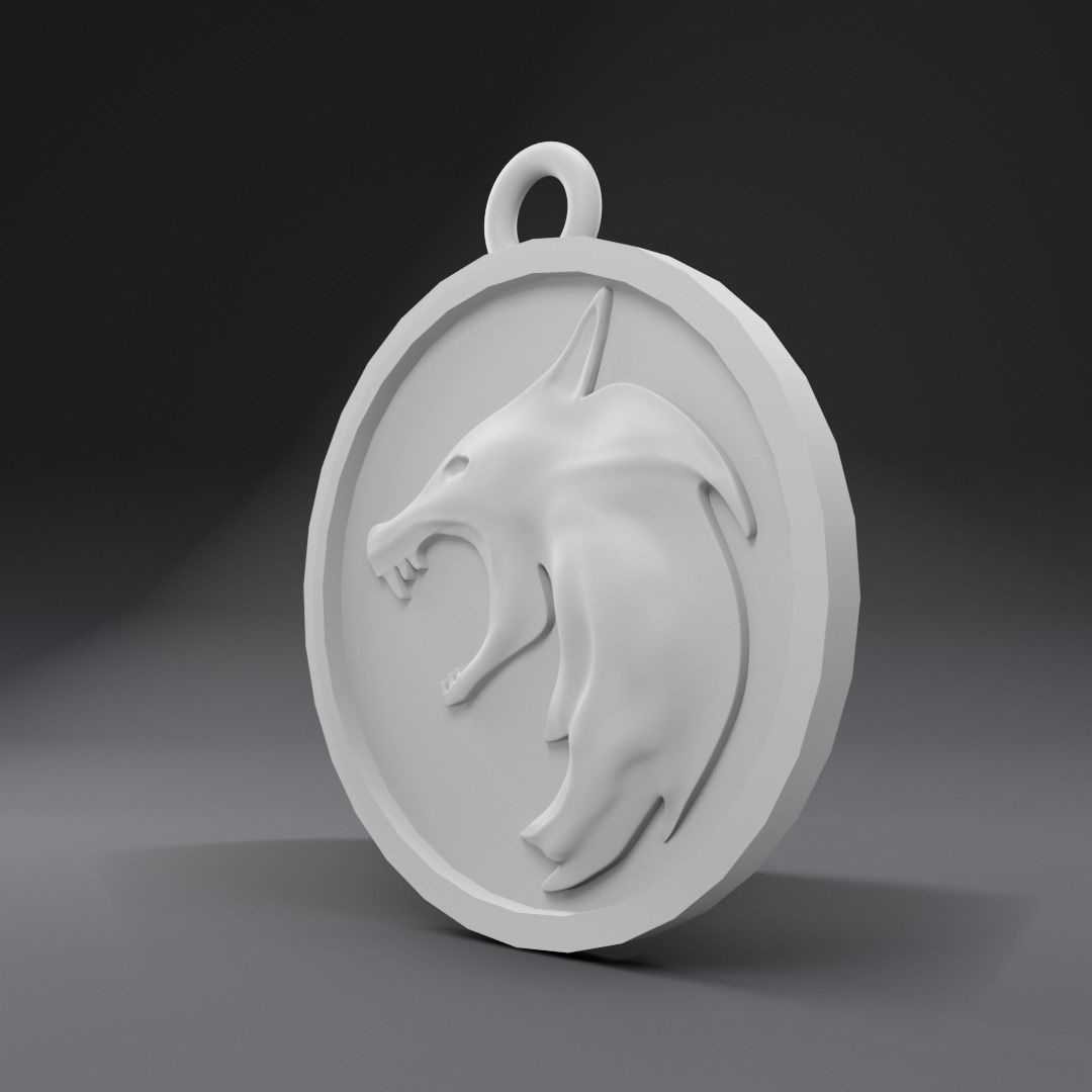 Geralt Medallion 3D Printer Ready 3D print model_2