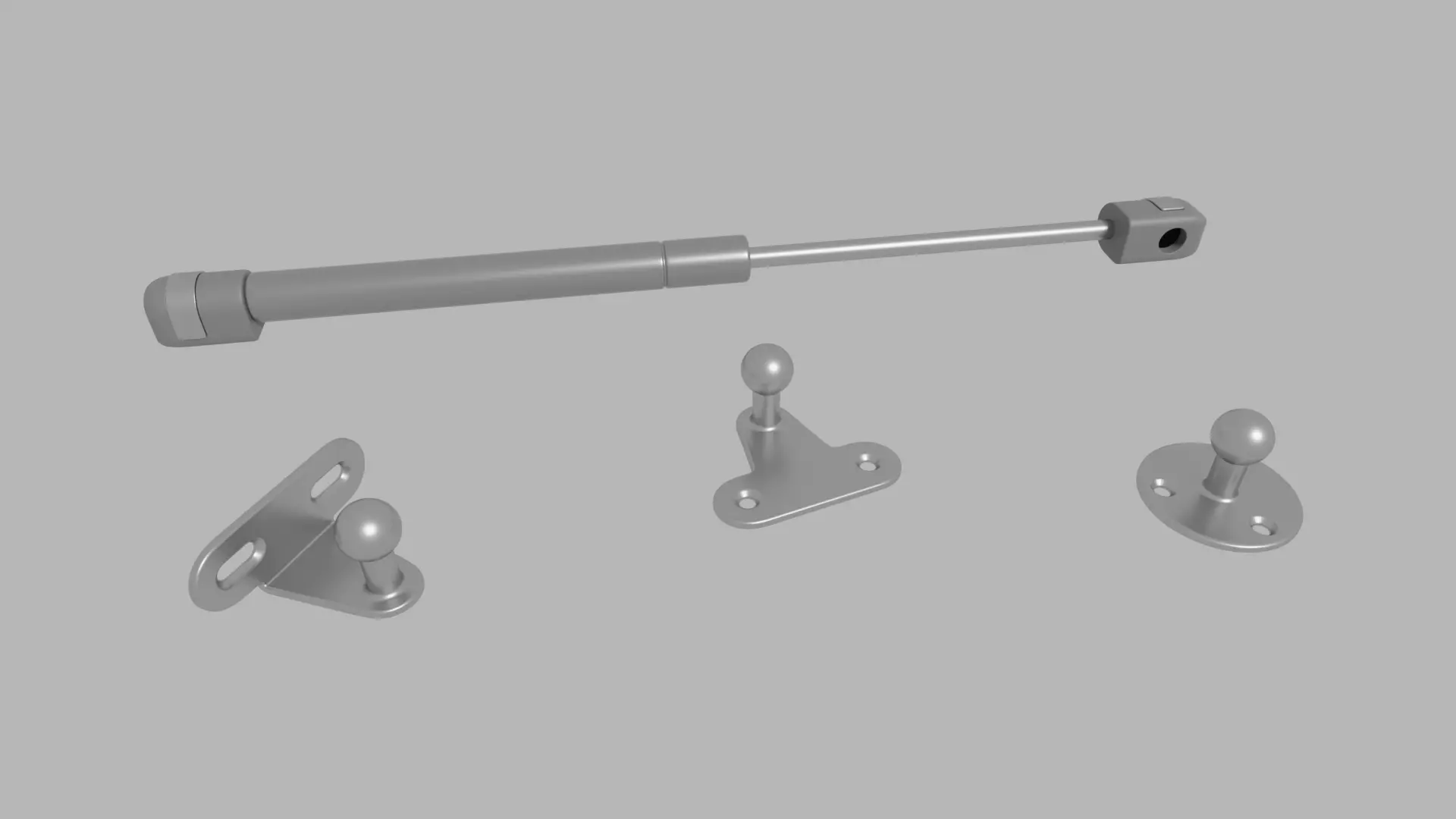 Door gas piston 3D model