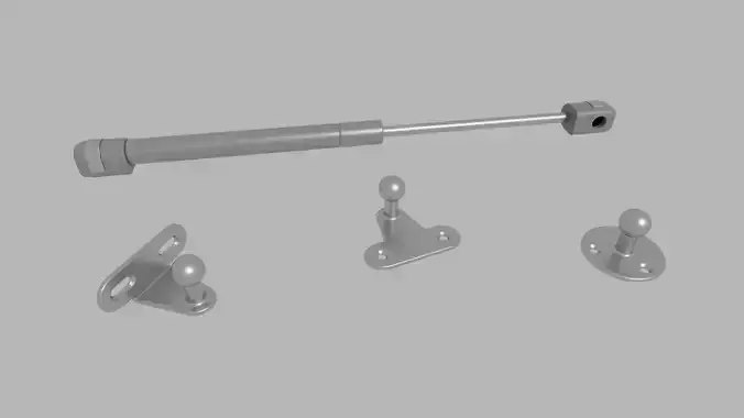 Door gas piston 3D model