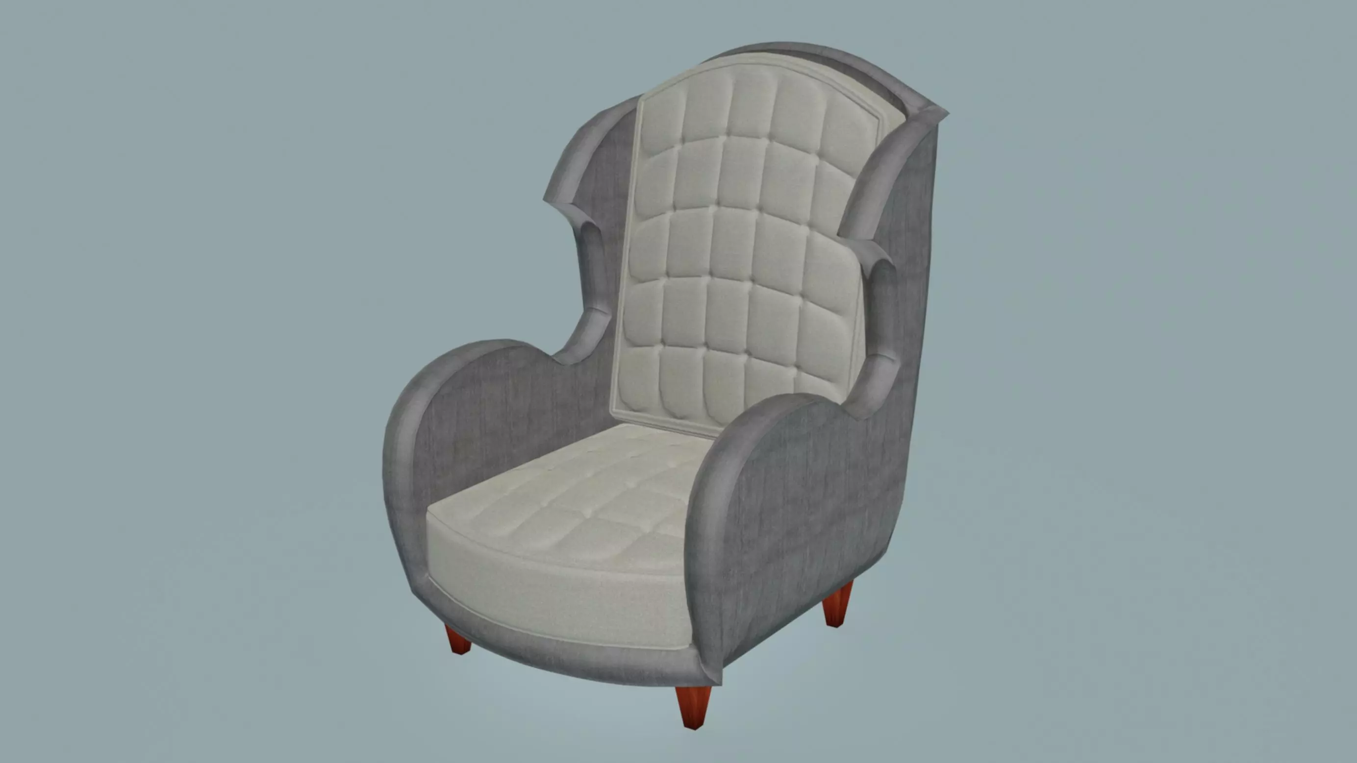 Bristol Club Wingback Lounge Chair 3D model