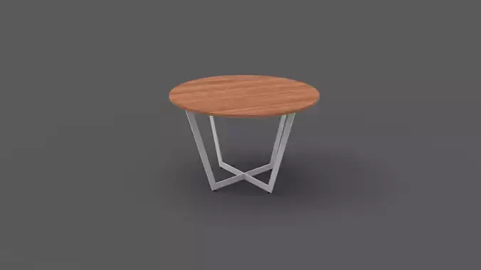 Seater Round Dining Table Low-poly 3D model