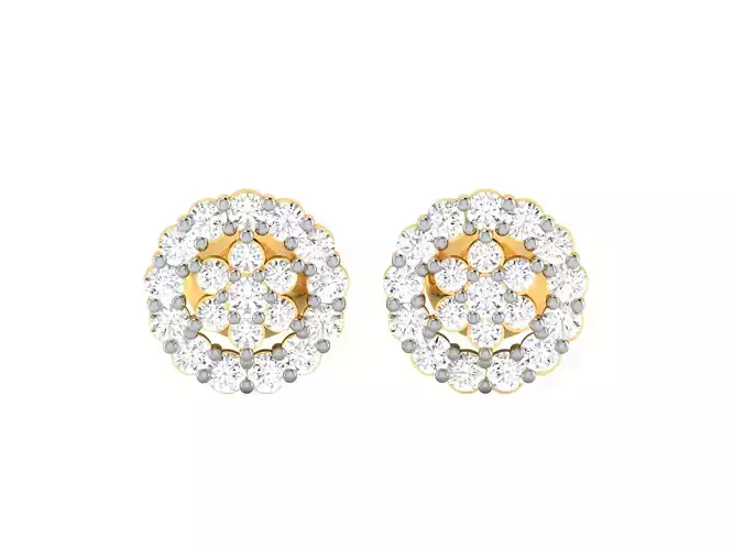 Women earrings 3dm render detail