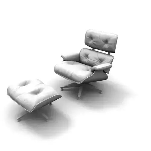Armchair eames lounge chair and ottoman
