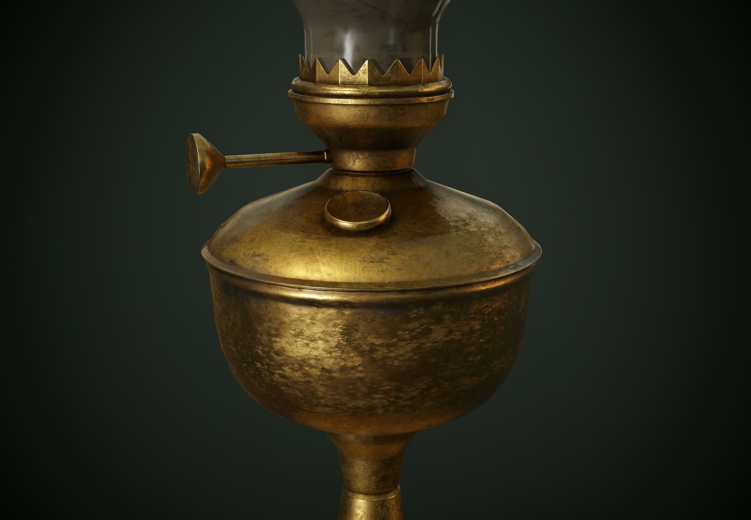 Oil Lantern PBR Game Ready Low-poly 3D model_8