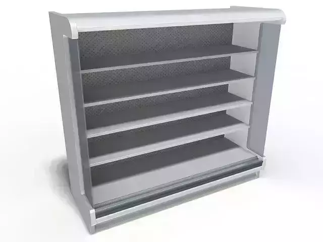 Shop shelf refrigerated