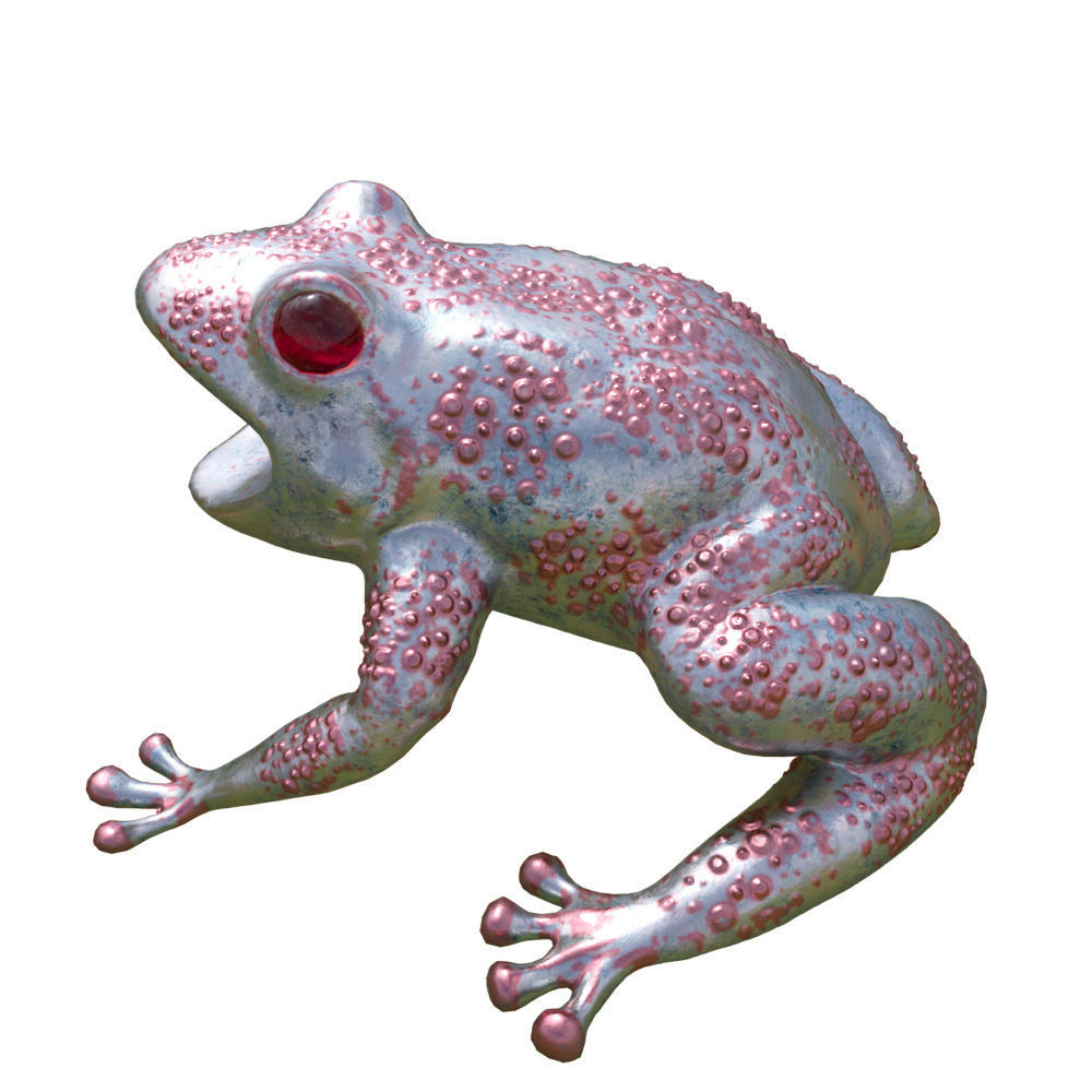 decorshelf octagon doorknob with roses 3D model_3