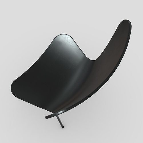 Chair 5 Low-poly 3D model 7