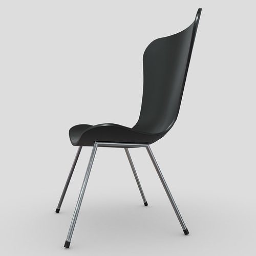 Chair 5 Low-poly 3D model 5