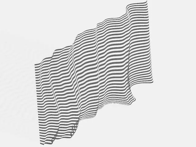 Wavy shape 3D model_0