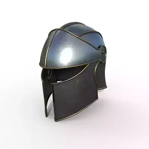 Knight Helmet Low-poly 3D model