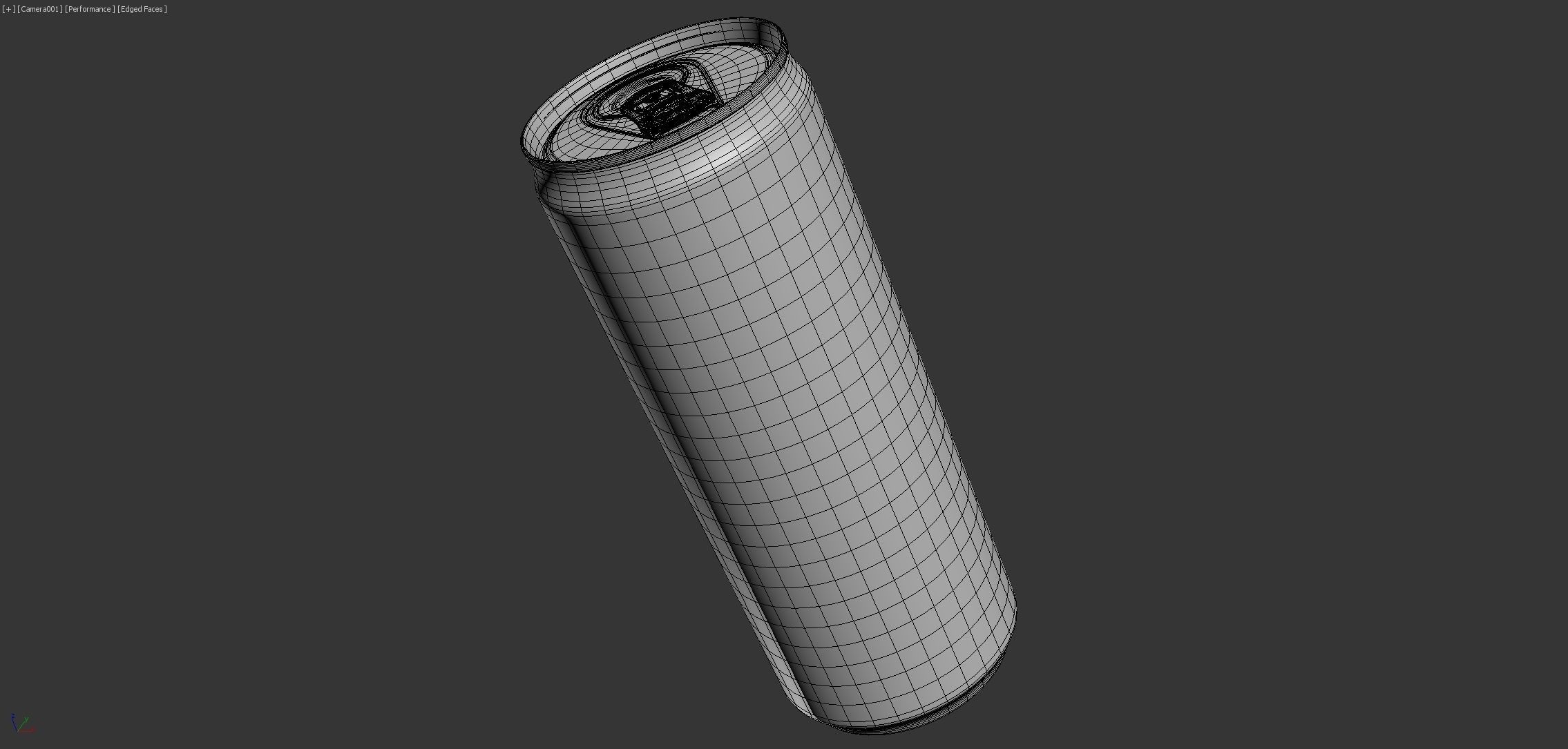 Can With Water Droplets 473ml Red Bull type  3D model_5