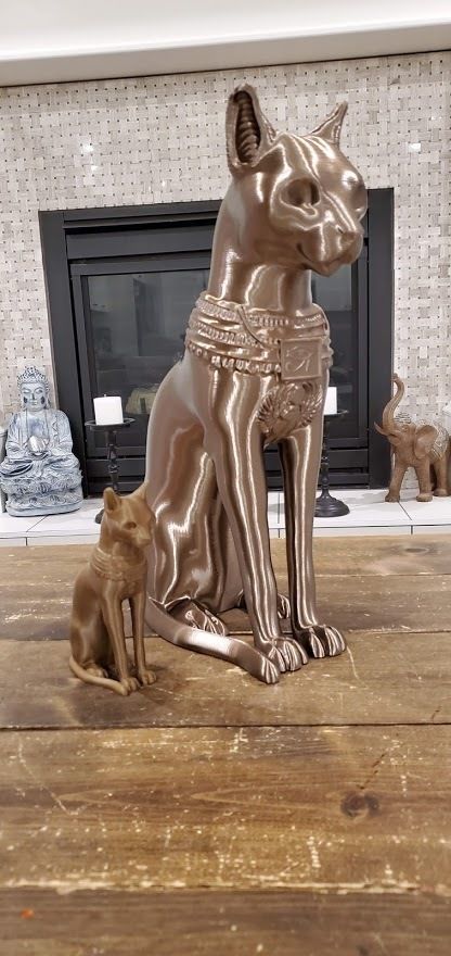 Egyptian ritual cat - Sekhmet Goddess - Bastet Goddess 3D print model_2