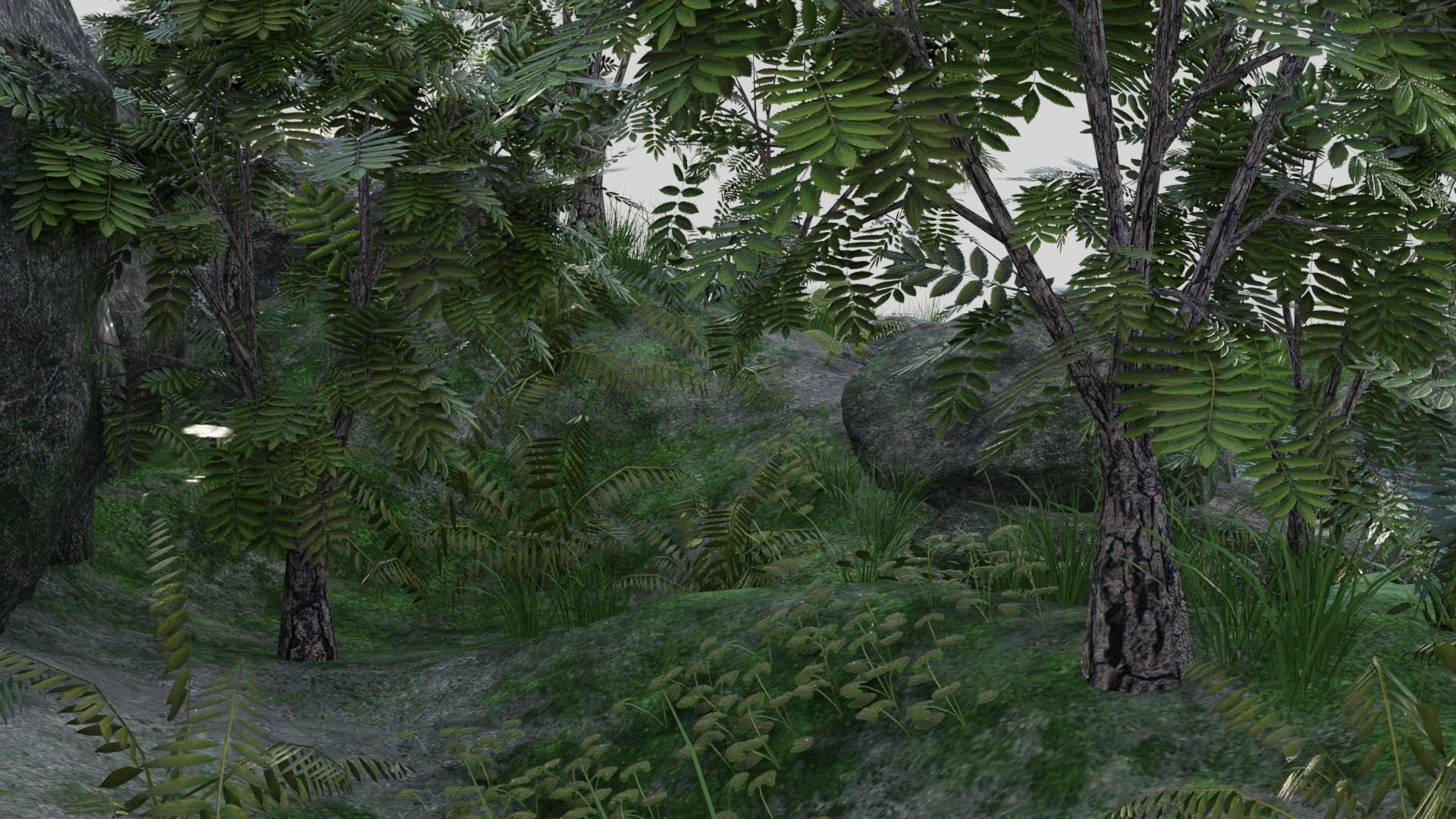 Pond Scene 3D model_5