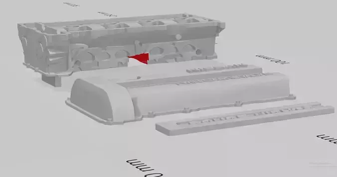 SR20 halfcut head and valvecover for RC