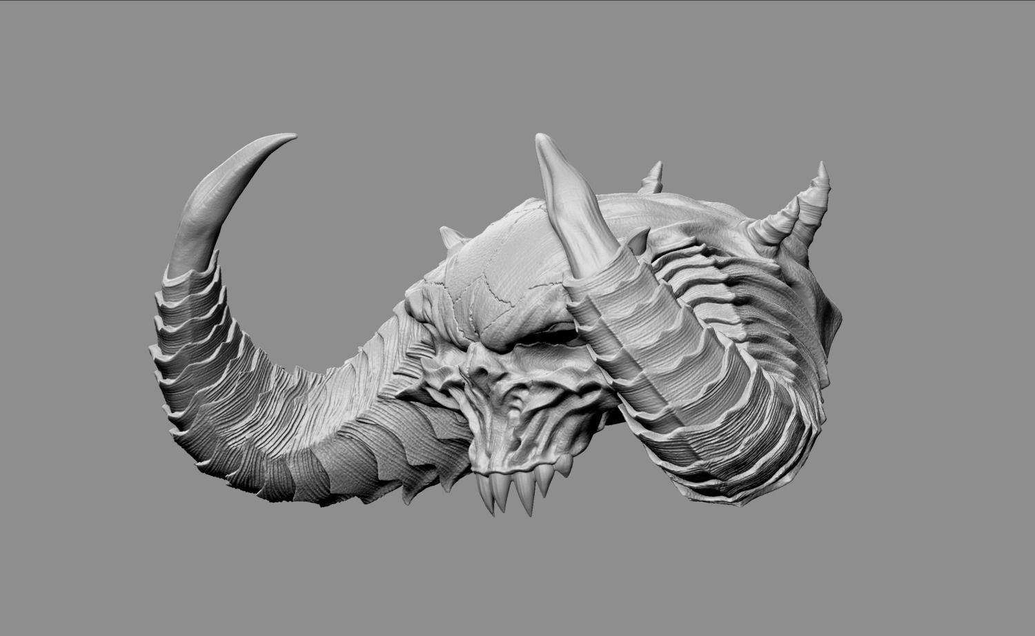 Diablo Skull - Diablo 2 and IV  3D print model_5