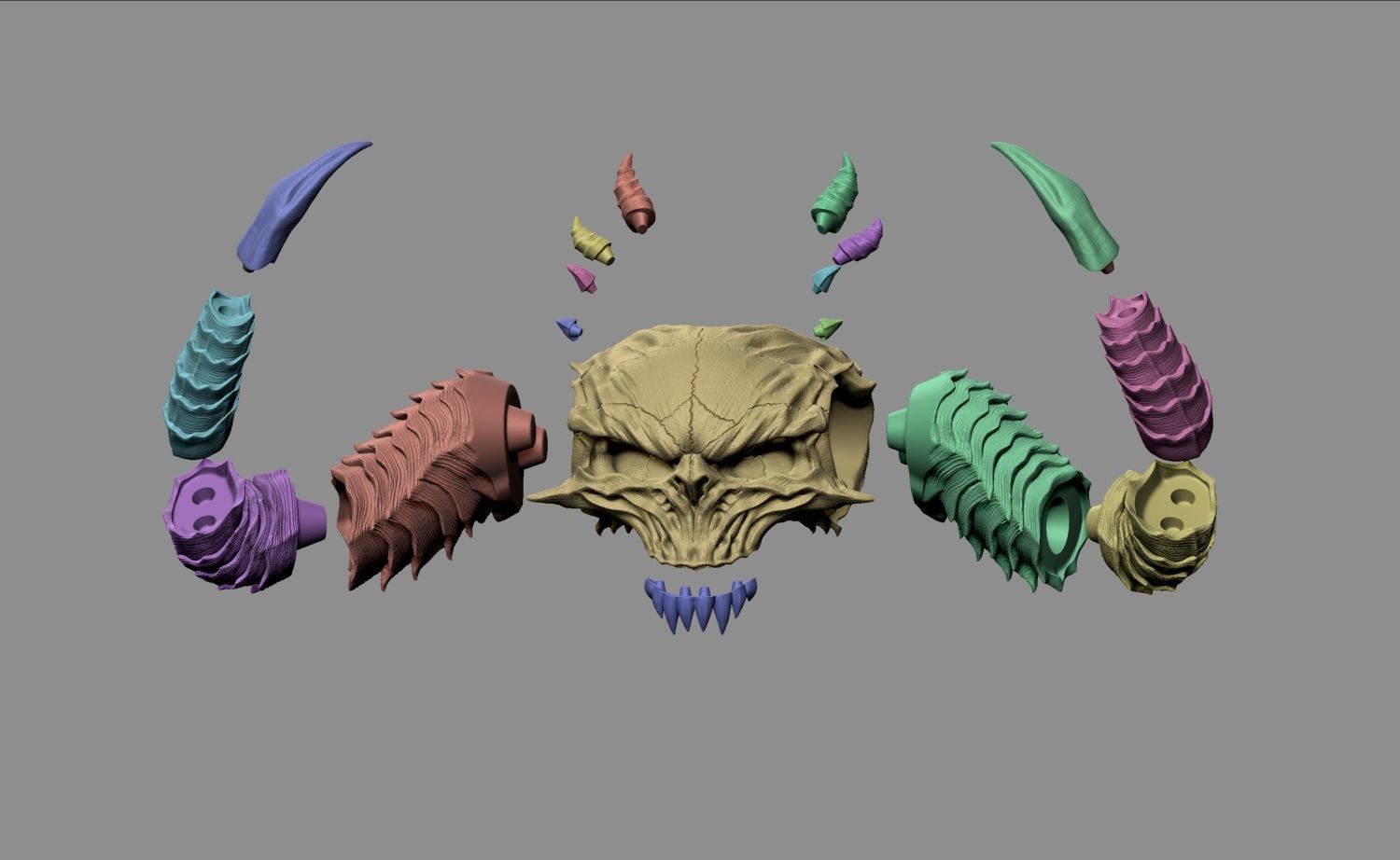 Diablo Skull - Diablo 2 and IV  3D print model_1