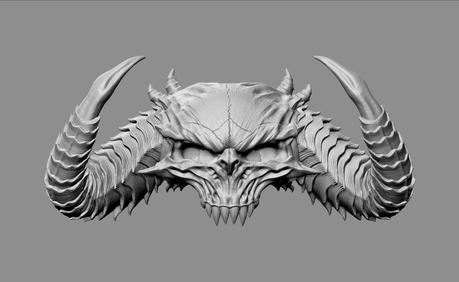 Diablo Skull - Diablo 2 and IV  3D print model_4