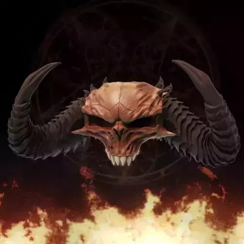 Diablo Skull - Diablo 2 and IV  3D print model