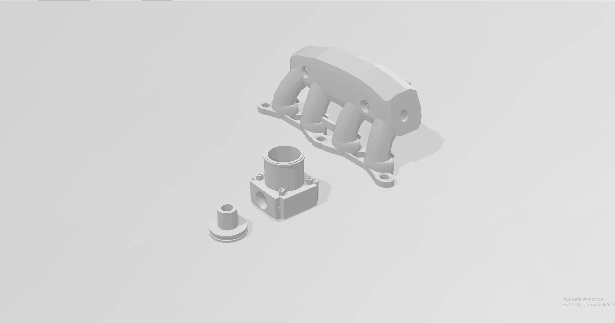 SR20 Greddy intake and throttlebody for RC 3D print model_0