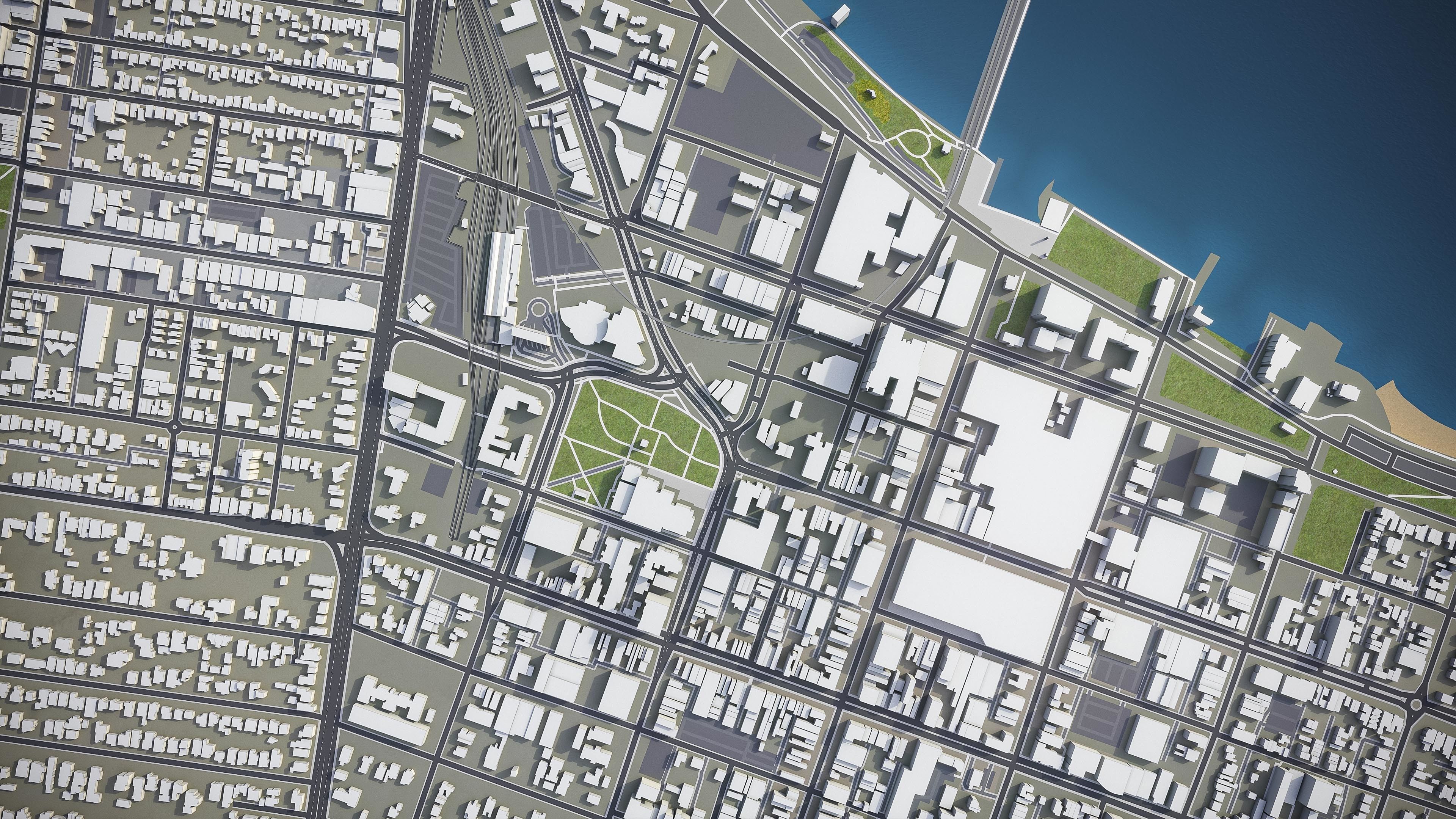 Geelong - 3D City Model Low-poly 3D model_8
