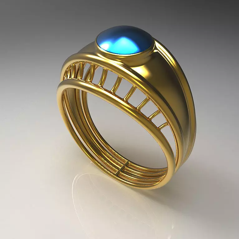 BlueDot Ring 3D print model
