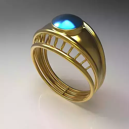 BlueDot Ring 3D print model