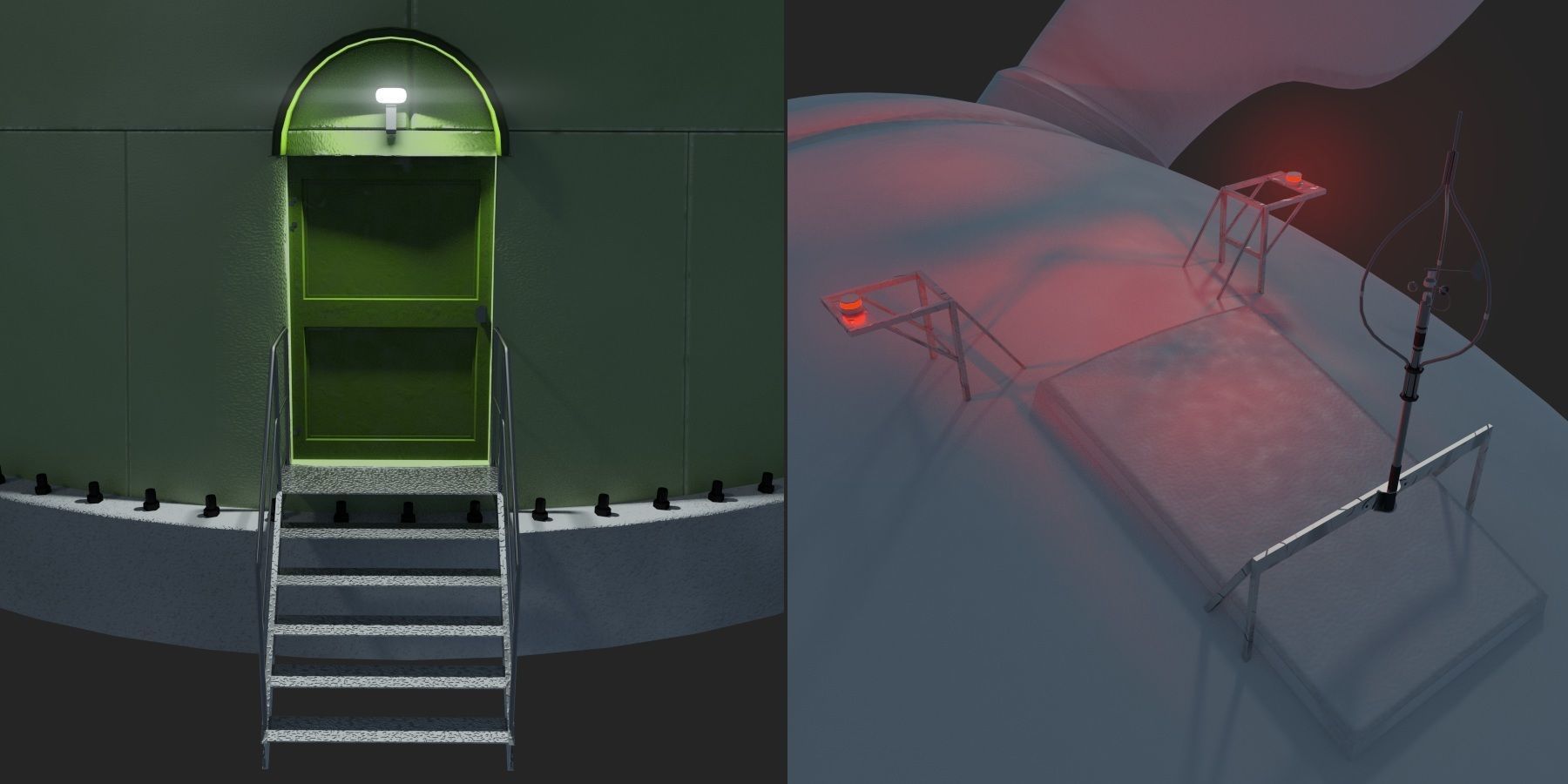 Wind Turbine Animated Riged Model Low-poly 3D model_4