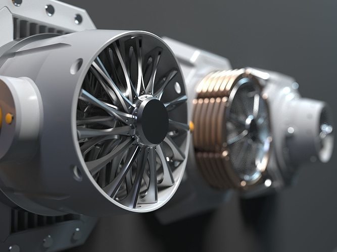 style turbine or fan model sci-fi  3D model