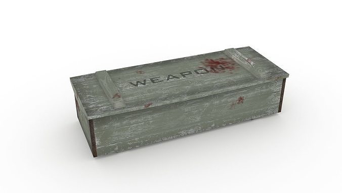 Army Box Military box Low-poly 3D model