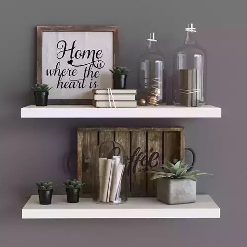 Shelf Decor - Scandinavian and Rustic style
