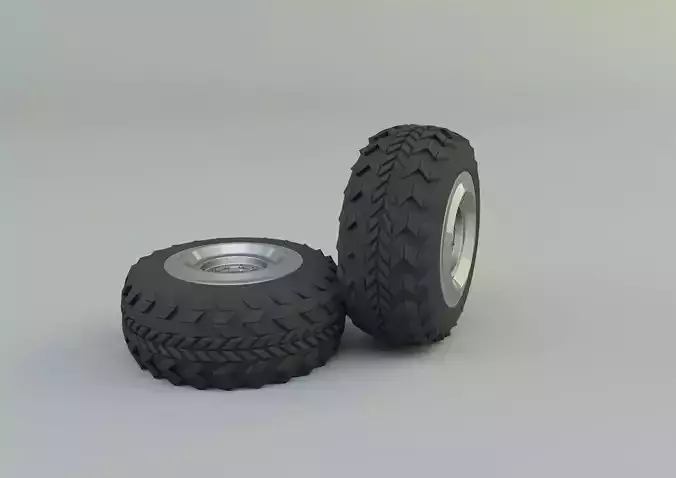  military vehicle tire 3d model 3D model
