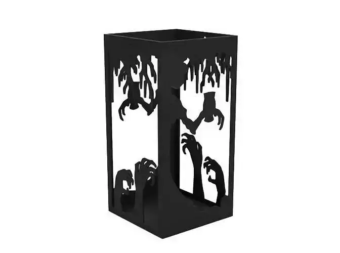 Lantern halloween tree candle holder