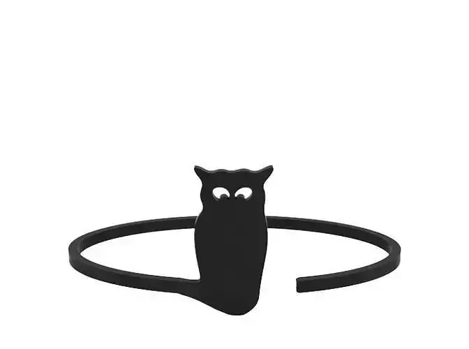 Bracelet ring with owl