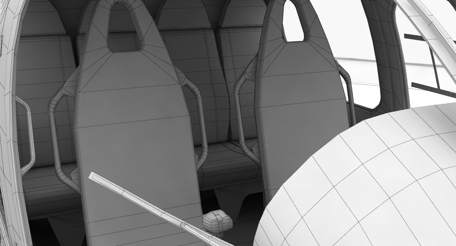 AS-350 Tulsa Police Low-poly 3D model_24