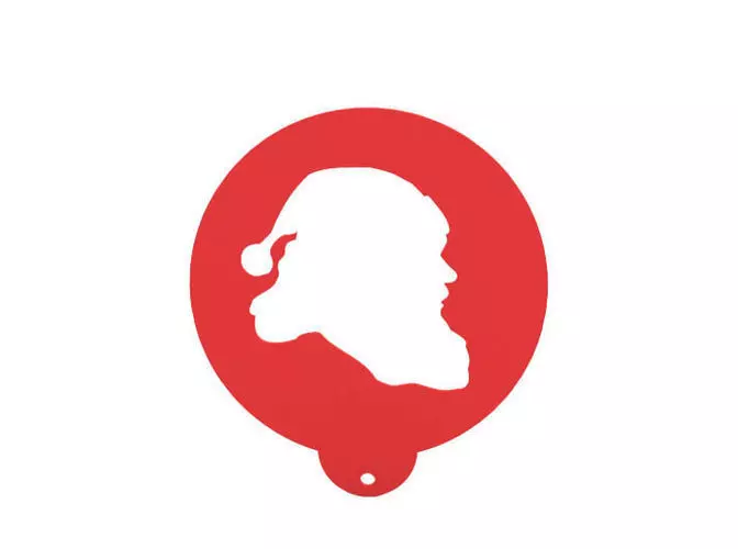 Coffee and food stencil 3D print model_0