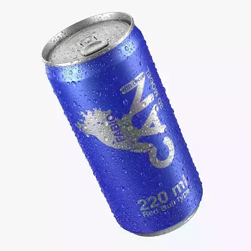 Can With Water Droplets 220ml Red Bull type