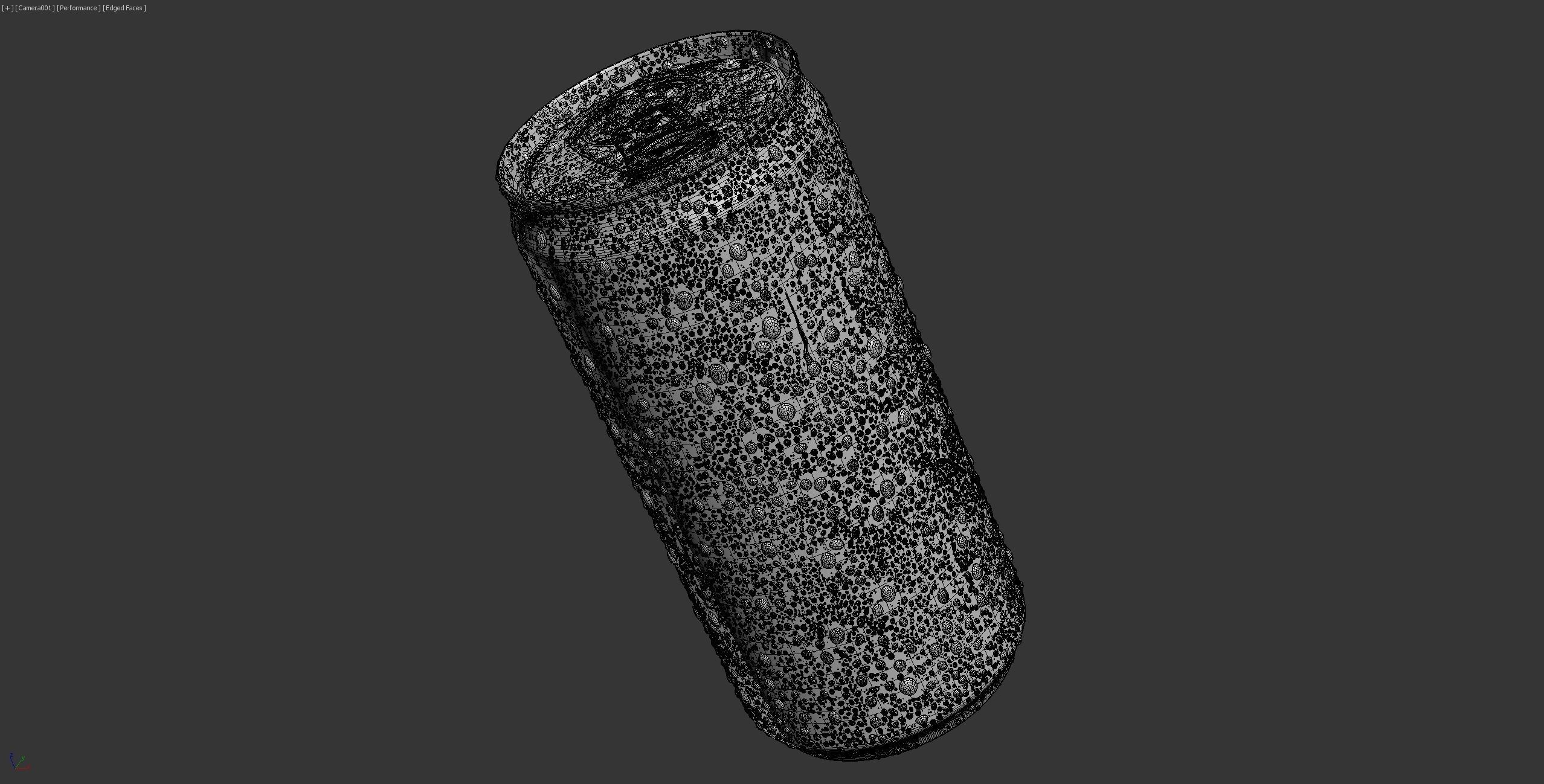Can With Water Droplets 220ml Red Bull type 3D model_5