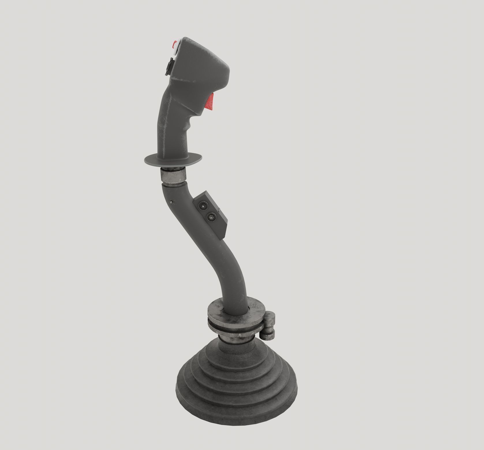 A10 Warthog Flightstick Low-poly 3D model_2