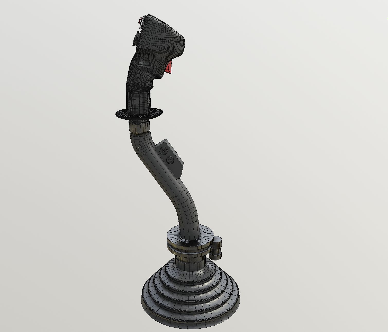 A10 Warthog Flightstick Low-poly 3D model_3