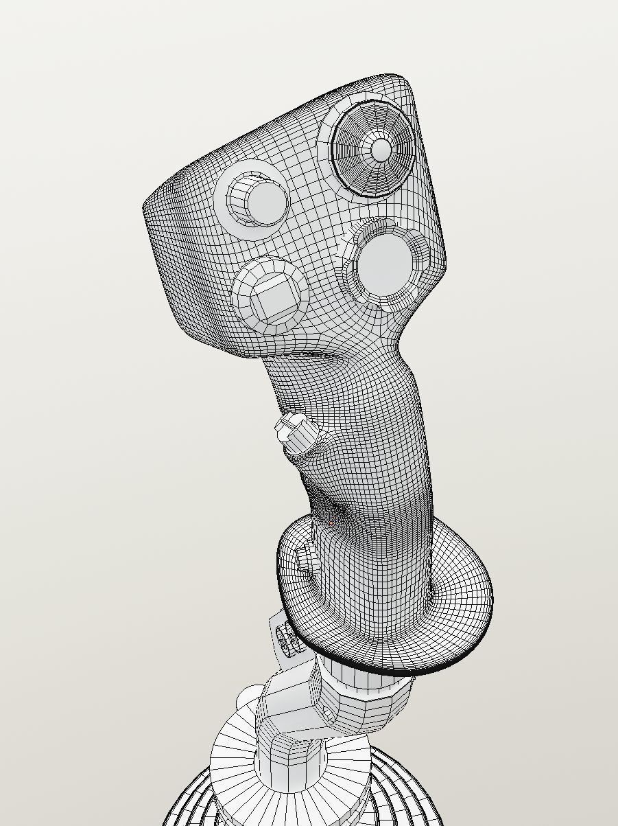 A10 Warthog Flightstick Low-poly 3D model_6