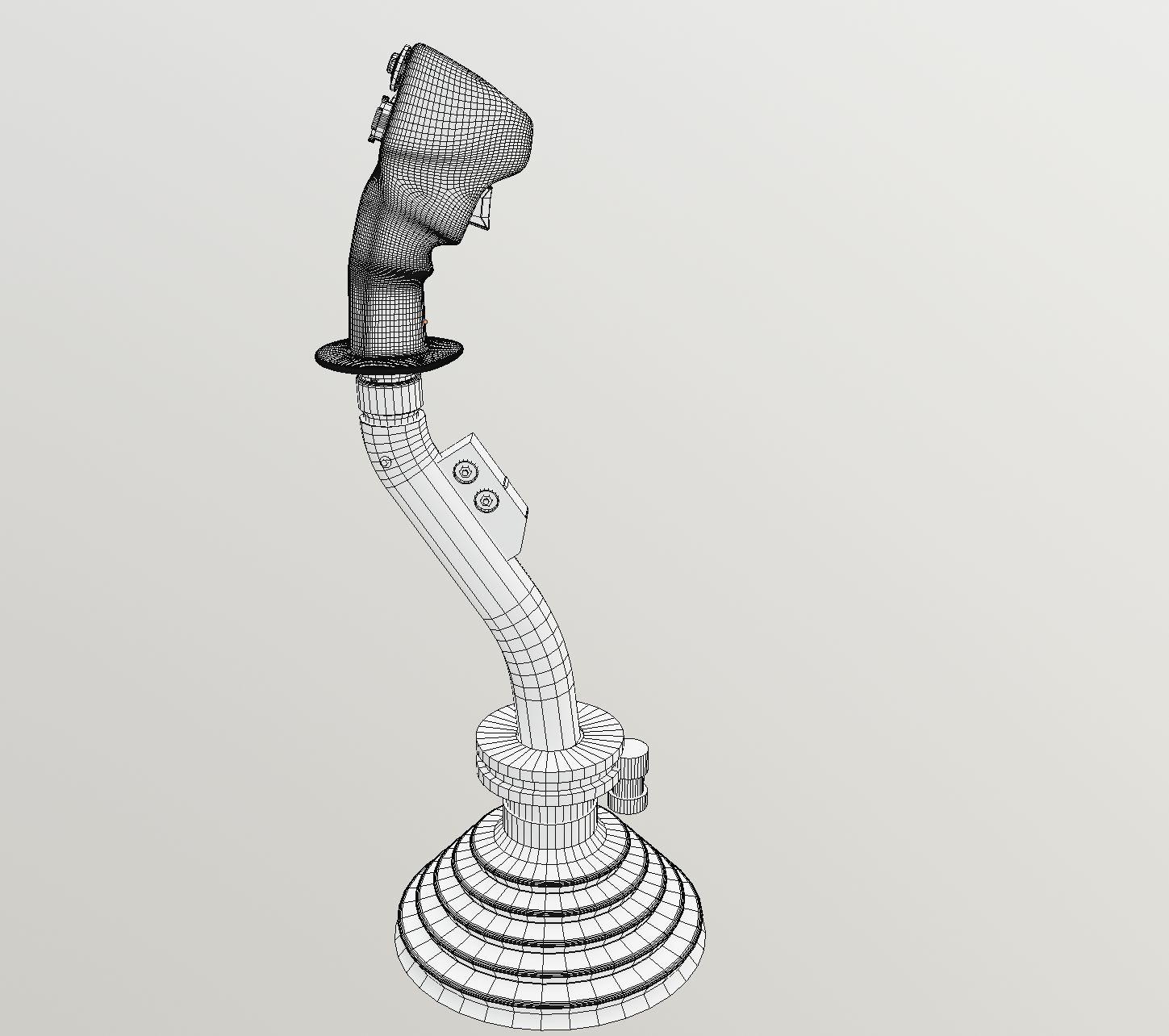 A10 Warthog Flightstick Low-poly 3D model_7