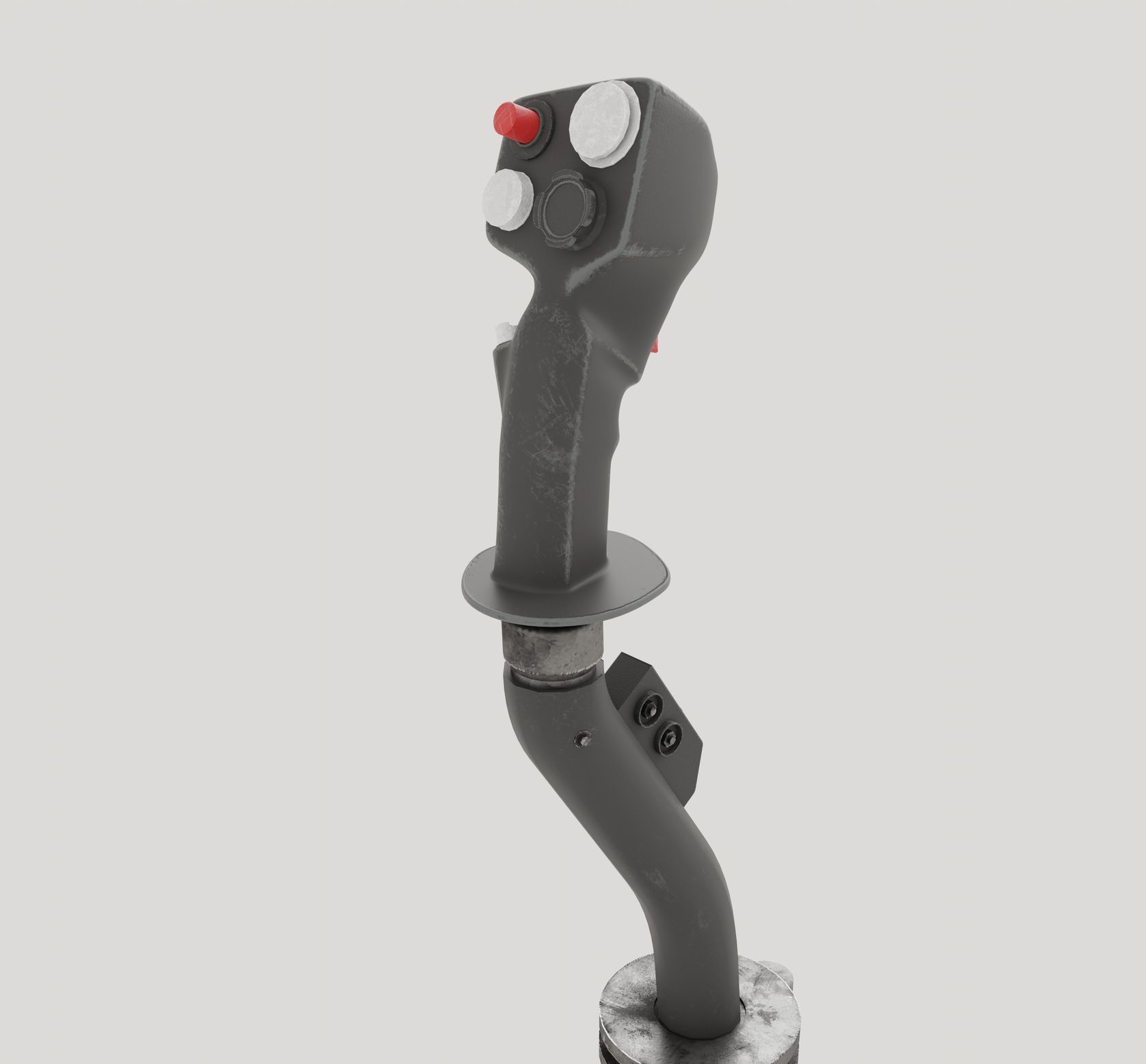 A10 Warthog Flightstick Low-poly 3D model_1