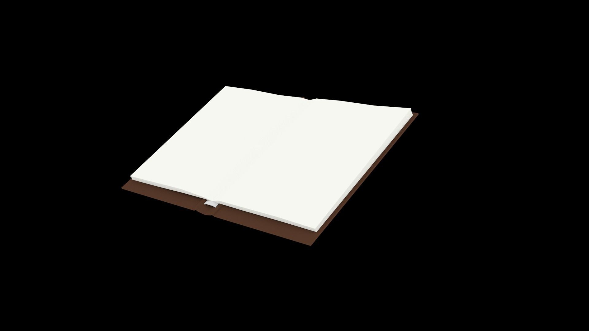 Open book fbx abc obj Free low-poly 3D model_2