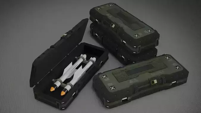 Ammo Box SciFi 3D model
