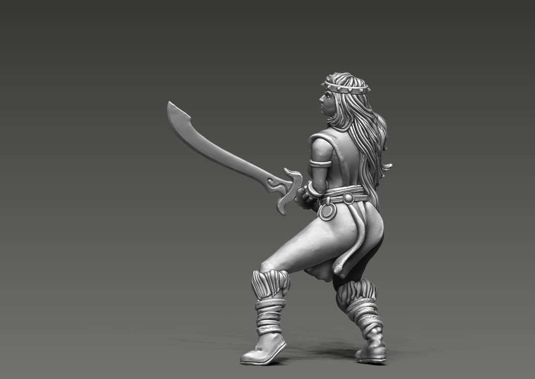 Valeria V2 - 35mm scale  3D print model_3