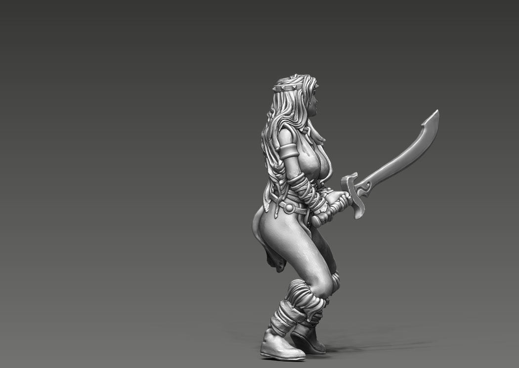Valeria V2 - 35mm scale  3D print model_5