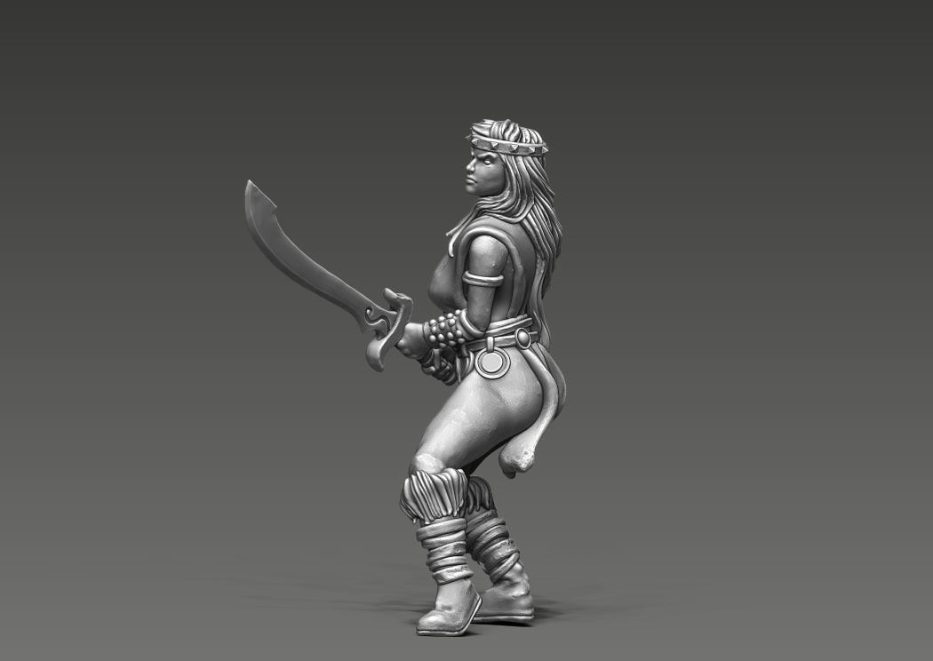 Valeria V2 - 35mm scale  3D print model_2